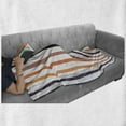 thumbnail image 6 of Abstract Soft Flannel Fleece Blanket, Vertical Stripes in Different Colors Continuing Pattern Simplicity, Cozy Plush for Indoor and Outdoor Use, 60" x 80", Pale Rust and Multicolor, by Ambesonne, 6 of 6