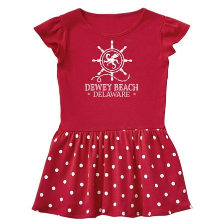

Inktastic Dewey Beach Delaware Nautical Gift Toddler Girl Dress