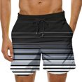 thumbnail image 2 of Yaoyar Mens Drawstring Shorts Beach Shorts Fashion Cool Style Swim Trunks Quick Dry Casual Summer with Pockets, 2 of 7
