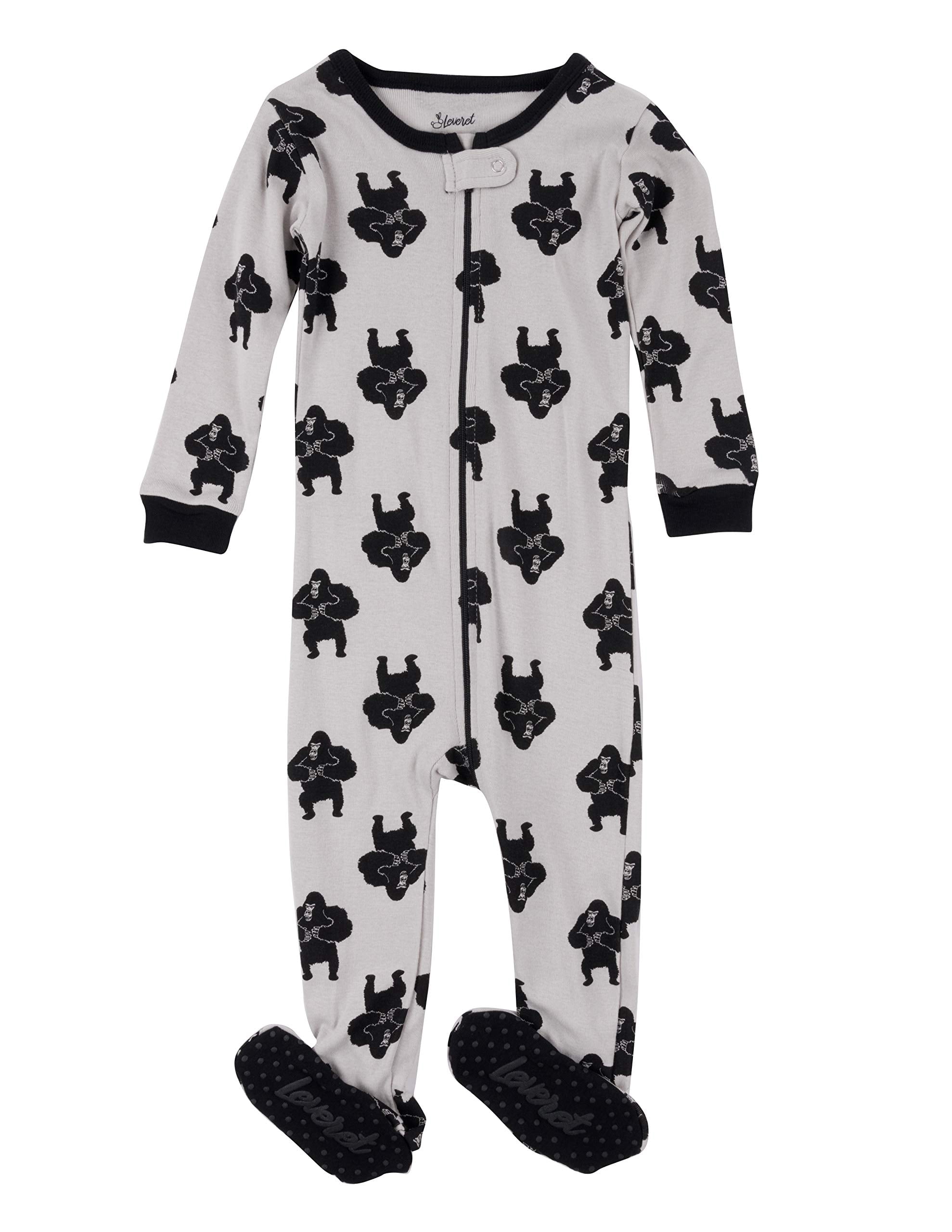 Leveret Leveret Kids Pajamas Baby Boys Girls Footed Pajamas Sleeper