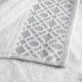 thumbnail image 6 of Market & Place Turkish Cotton Jacquard 2-Piece Bath Towel Set, White/Light Grey, 6 of 6