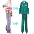 thumbnail image 4 of Jugador Adulto Traudes Trayectoria Traje Cosplay Calamar Game Número 001 230 333 456 para Hombres Mujeres, 4 of 9