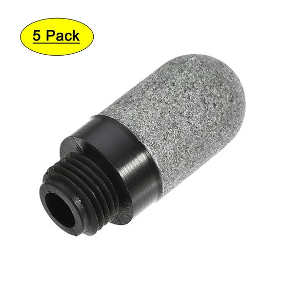 Pneumatic Air Muffler G1/4 Male Thread Plastic Exhaust Muffler 5pcs