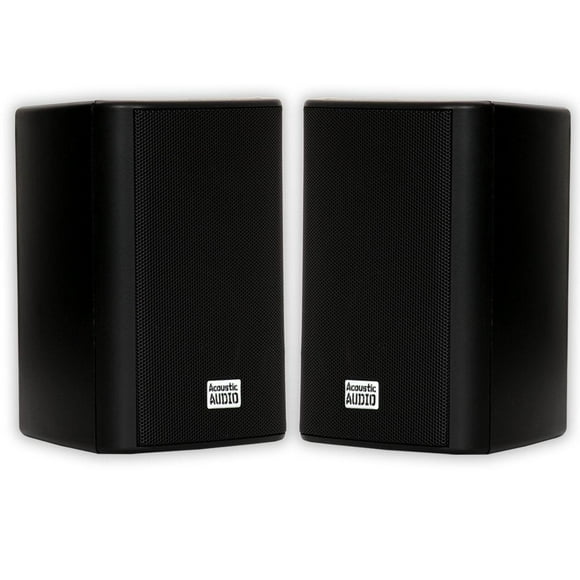 Bocinas de Interior y Exterior Acoustic Audio AA351B Negro Juego de 2