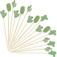 thumbnail image 1 of 100 palillos de bambú para cócteles, brochetas de bambú, palillos de frutas, palitos para decorar bebidas y aperitivos, hechos a mano., 1 of 9