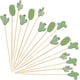 thumbnail image 1 of 100 palillos de bambú para cócteles, brochetas de bambú, palillos de frutas, palitos para decorar bebidas y aperitivos, hechos a mano., 1 of 9