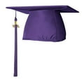 thumbnail image 4 of Endea Graduation Matte Purple Graduation Cap  Tassel, 4 of 11