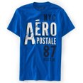thumbnail image 1 of Camiseta gráfica Aeropostale Nyc 87 para hombre azul pequeña, 1 of 1