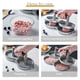 thumbnail image 5 of Yuarrent Molde de sello antiadherente para hacer hamburguesas doble, prensa de carne de vacuno para exteriores, bandeja de cocina de aluminio, Cocina y Comedor, 5 of 6