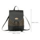 thumbnail image 5 of Mochila de la mochila de trazo de mujeres Pu Shoulfing Bolsas de moda Mochila, 5 of 8
