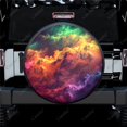 thumbnail image 1 of Colorful Abstract Cloudlike Polyester Universal Spare Wheel Tire Cover Custom Tire-Covers for Trailer RV SUV Truck Camper, 1 of 5