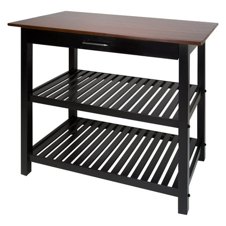 - Casual Home Kitchen Island with Solid Wood