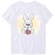 thumbnail image 5 of Camisetas de cuello redondo para mujer del día de Pascua, camisetas con estampado de conejo de Pascua, camisetas de manga corta, blusas Pompotops hkajfhjk462508, 5 of 7