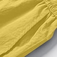 thumbnail image 2 of Athletic Shorts for Men Pack Men's Running Athletic Shorts, Color Black Elastic Waist Drawstring Shorts, Loose Casual Outdoor Hiking Short Pants Yellow 3XL, 2 of 7