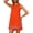Orange, variant on Womens Summer Boho A-Line Mini Dress Sleeveless Colorblock Sundress Beach Vacation Coverups