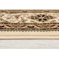 thumbnail image 6 of Rug Branch Traditional Persian  Beige Black Indoor Area Rug - 5x5, 6 of 8