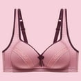 thumbnail image 4 of Cathalem Bralettes for Women Plus Size Full Coverage Lace Underwire Racerback Bra,Pink 38, 4 of 4