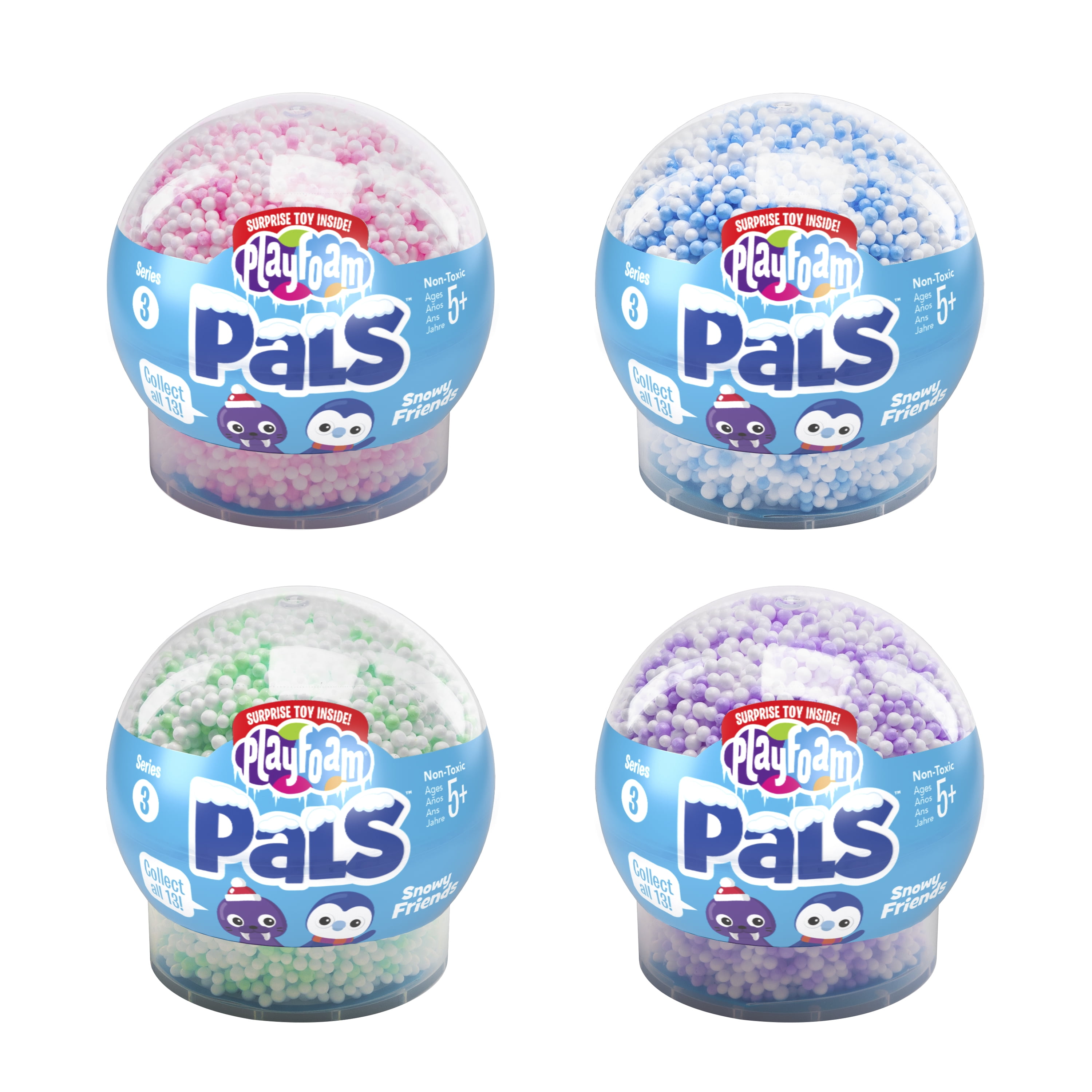 Educational Insights Original Playfoam Pals Snowy Friends 6-Pack, Fidget, Sensory Toy, Stocking Stuffer, Boys & Girls, Ages 3, 4, 5+