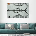 thumbnail image 2 of FANNA Fish Tapestry 60x40in Soft Durable Lightweight Wall Hanging for Living Room Bedroom Indoor Outdoor Decor 60x40in, 2 of 7
