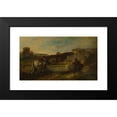 thumbnail image 2 of Adolf Schreyer 18x12 Black Modern Framed Museum Art Print Titled - At the Watering Hole, 2 of 5