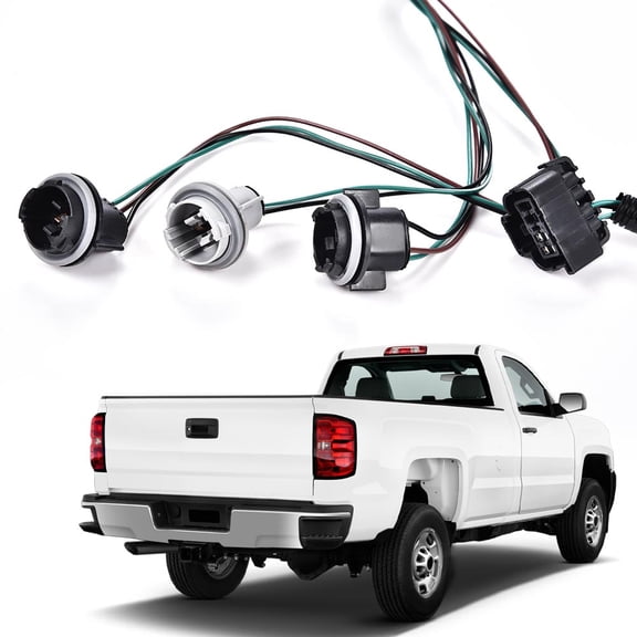 PIT66 Right Tail Light Lamp Wiring Harness,Fit for 07-14 Chevrolet Silverado/08-14 GMC Sierra