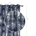 thumbnail image 3 of Maison Concepts Foil Print Panel W 8 Grom Hibiscus Navy Blue 84" - Set of 2, 3 of 3