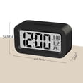 thumbnail image 4 of Digital LCD Alarm Clock with Calendar Thermometer for Desk Travel Office decor, 4 of 8