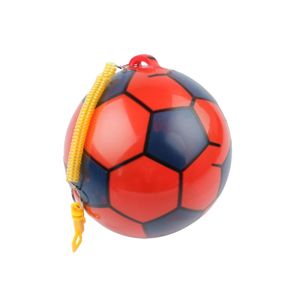 New Sports Inflatable Football Springy String Kids Ball Toy 