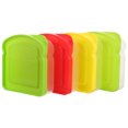 thumbnail image 2 of KAKOWELY 4Pcs Sandwich Containers Portable Sandwiches Box Sandwich Containers for Lunch Boxes,5.12X"X4.72"X1.38", 2 of 5