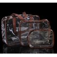 thumbnail image 1 of Bolsa de cosméticos transparente de PVC, bolsa de lavado impermeable, bolsa de almacenamiento de viaje portátil, bolsa de lavado, 1 of 2