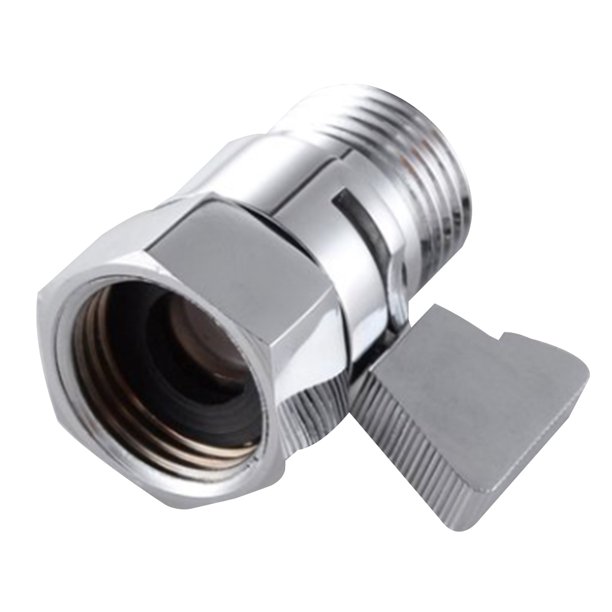 Billuyoard Interruptor de cabezal de ducha americano, válvula de parada de agua, manija de palanca, boquilla de latón, regulador de caudal, baño Juegos de accesorios de baño Billuyoard JJ17010-00