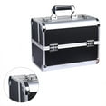 thumbnail image 4 of Cosmetic Case,Portable Makeup Case Multilayer Cosmetic Train Case Makeup Case Meticulously Designed, 4 of 12