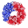 thumbnail image 5 of Independence Day Wreath, Flower Wreath Front Door Independence Day Decoration Flag Wreath Decoration Hanging On Home Walls Flower Wreath Porch Holiday Decoration Supplies, 5 of 7