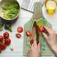 thumbnail image 3 of Ice Cream Cutting Board, Vintage Ice Cream Pattern in Funky Tones with Retro Style Effects Illustration, Tempered Glass Cutting and Serving Board, Wine Bottle Shape, Multicolor, by Ambesonne, 3 of 5