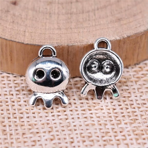 HOOUN 200 Pcs Tibetan Silver Halloween Apparition Charms Pendant 14x10MM Diy C15052