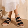 thumbnail image 6 of Wovix Strappy Espadrille Platform Wedge Sandals for Women Dressy Summer Beach Shoes with Comfortable Cushioned Insole and Ankle Strap Buckle, 6 of 9