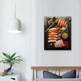 thumbnail image 3 of Nawypu Sushi Restaurant Decor Poster Sushi and Sashimi Canvas Painting Wall Decor Canvas Painting Posters and Prints Wall Art Pictures for Living Room Bedroom Decor, 3 of 4