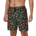thumbnail image 2 of Balery Strawberry Mens Swim Trunks Swim Shorts for Men Quick Dry Inseam Beach Shorts with Compression Liner Pocket-XX-Large, 2 of 9