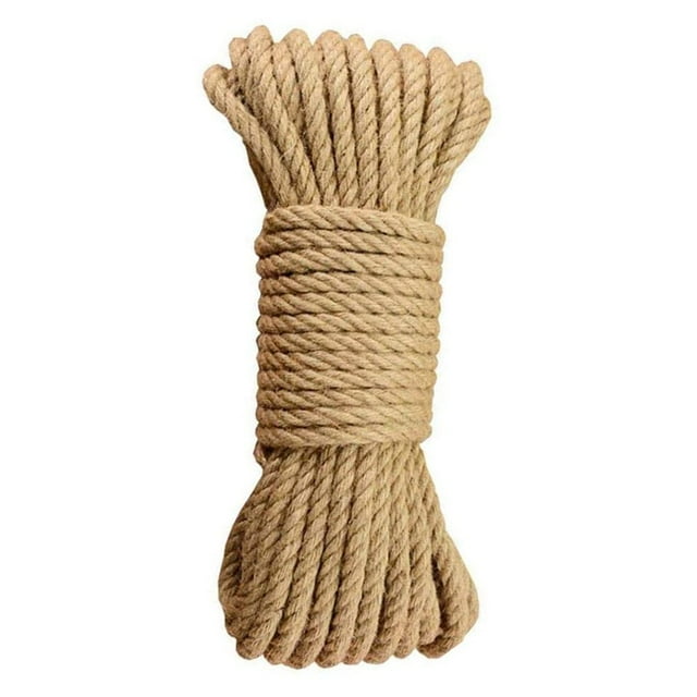 HLONK Cat Natural Sisal Rope for Scratching Post Tree Replacement Sisal Rope for Cats Kitten 5mm 25m