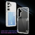 thumbnail image 6 of Decase Transparent Wallet Case for Samsung Galaxy S25,Wallet Case with Card Holder Kickstand Card Holder Clear Hard+PC Soft TPU Hybrid Shockproof Cover for Samsung Galaxy S25 Phone Case,Clear, 6 of 7
