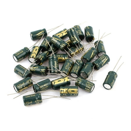 

30pcs 8 x 14mm Motherboard Radial Lead Electrolytic Capacitor 105C 470uF 25V