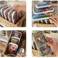 thumbnail image 2 of Étui Rigide Transparent avec Fermeture Éclair, 3 Pcs Pochettes Transparentes avec Fermeture Éclair, Ensemble de Pochettes en Plastique Rigide, Bacs de Rangement Portables pour Voyage, 2 of 7
