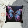 thumbnail image 2 of GOSMITH  Throw Pillow Covers Square Cushion Cover Nice Butterfly Modern Farmhouse Burlap Cushion Case Soft Pillowcase for Couch Bed Car Home Decoration, 2 of 5