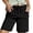 Black, variant on Women Straight Leg Casual Pants High Waisted Clean Line Trousers Comfortable Fit for Travel Everyday Wear
