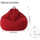thumbnail image 4 of Bean Bag Cover - Cotton and Linen Cover 100x120cmGreen - Zippered Bean Bag Sofa Cover without Filling, 4 of 5