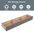 thumbnail image 6 of Bellemave Twin over Twin Bunk Bed with Stairs, Solid Wood Bunk Bed with Storage Drawers for Kids, Teens, Adults (Gray), 6 of 11