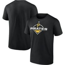 Men's Majestic Black Pittsburgh Pirates Assist T-Shirt