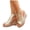 Gold, variant on Women's Summer Wedge Sandals Peep Toe Open Back Slingback Heels Fashion Woven Metallic Platform Beach Shoes Gold Size 7