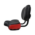 thumbnail image 4 of Asiento de bicicleta, asiento de bicicleta, asiento de bicicleta, cojín de asiento ancho con respaldo, asiento de bicicleta de ejercicio absorbente de Rojo, 4 of 8