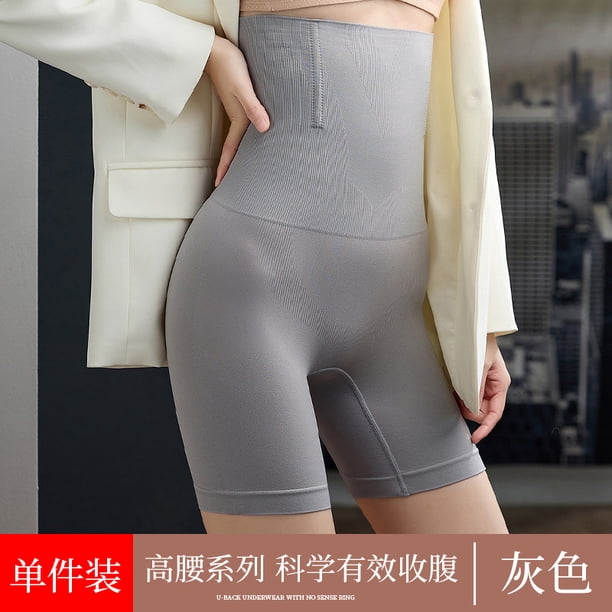 Pantalones abdominales de cintura alta y plana para posparto, pantalones moldeadores de cadera y levantamiento de abdomen, bragas de talla grande para mujeres gorditas
